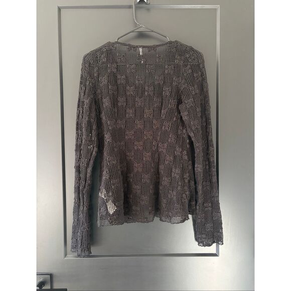 NWT Free People Julie Knit Top in Black Size Small - Picture 10 of 10